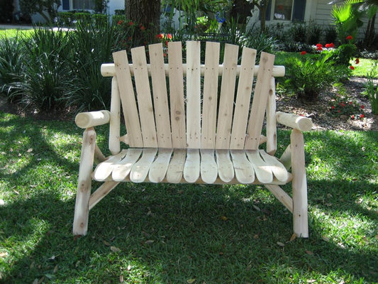 Cedar log 4ft loveseat