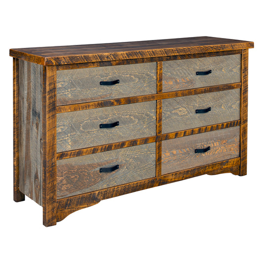 Millcraft Rough Sawn 6 Drawer Dresser
