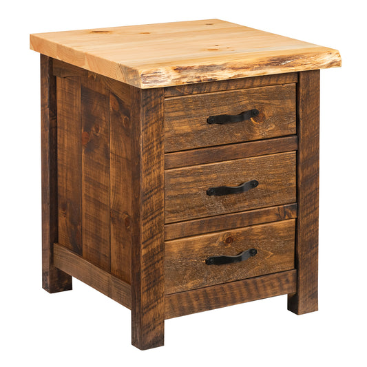 Echoes of Pine 3 Drawer Nightstand