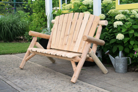 Cedar log 4ft loveseat