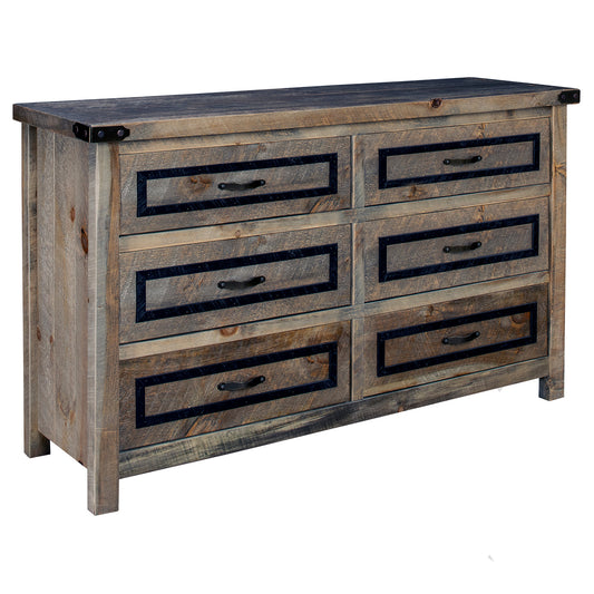 Heritage Pine 6 Drawer Dresser