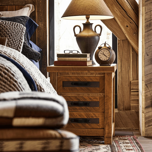 Western Frontier 3 Drawer Nightstand