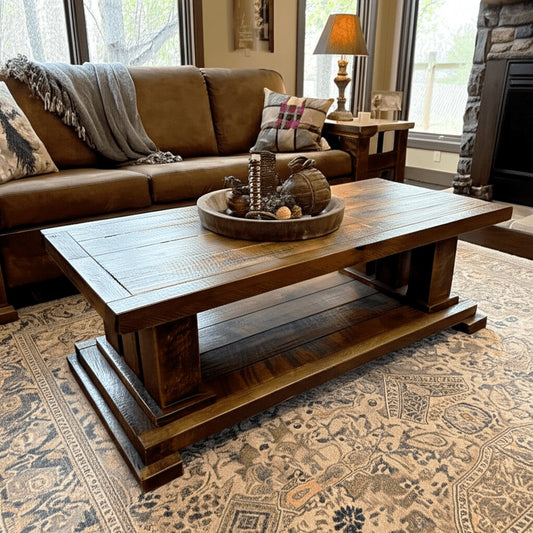 Royal Timber coffee table rustic elegant style