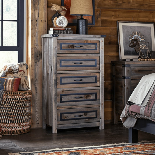 Pioneer Pine 5 Drawer Chest