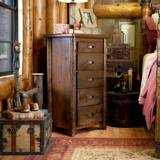 Heritage Hollow 5 Drawer Log Lingerie Chest