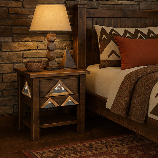 Appalachian Roots 1 Drawer Nightstand with Shelf