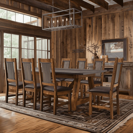 Millcraft Barnwood Breadboard Dining Table
