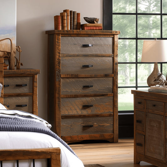 Millcraft Rough Sawn 5 Drawer Chest