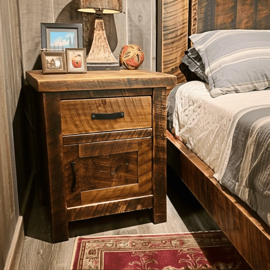 Millcraft Rough Sawn Enclosed Nightstand
