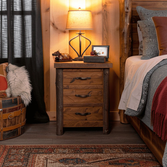 Millcraft Hickory 3 Drawer Nightstand