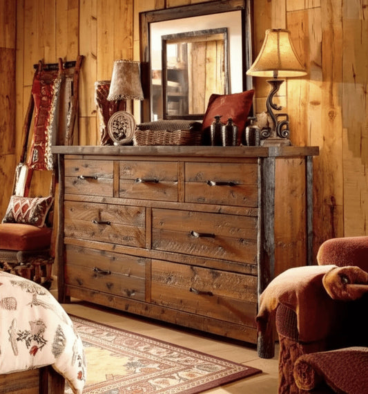 Millcraft Hickory 7 Drawer Dresser