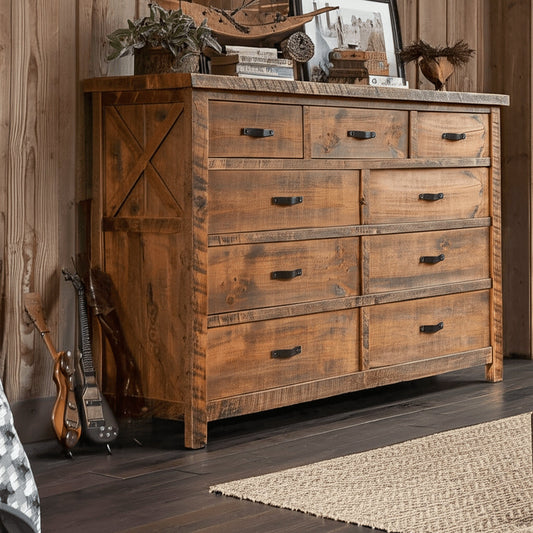 Head West 9 Drawer Dresser
