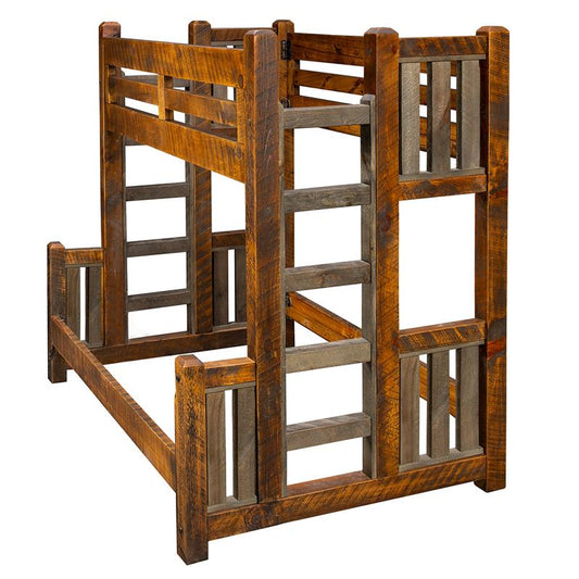 Millcraft Rough Sawn Twin over Full Bunk Bed