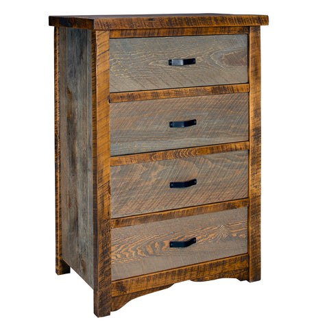 Sawmill Rough Sawn 4 Drawer Chest