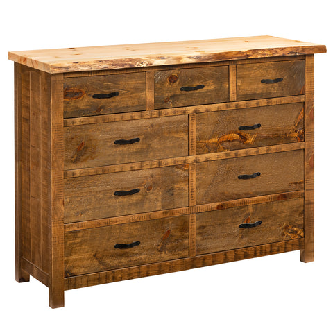 Canterbury Pine 9 Drawer Dresser