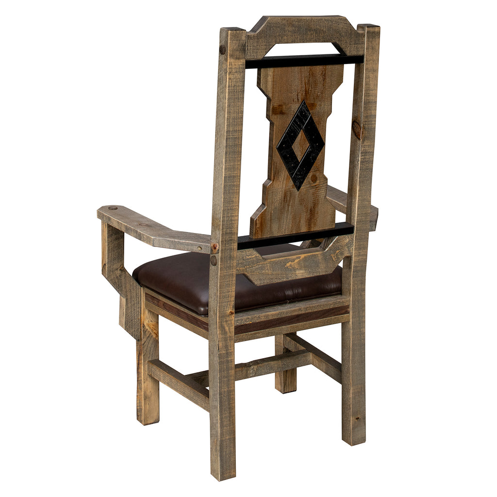 Black Diamond Arm Dining Chair