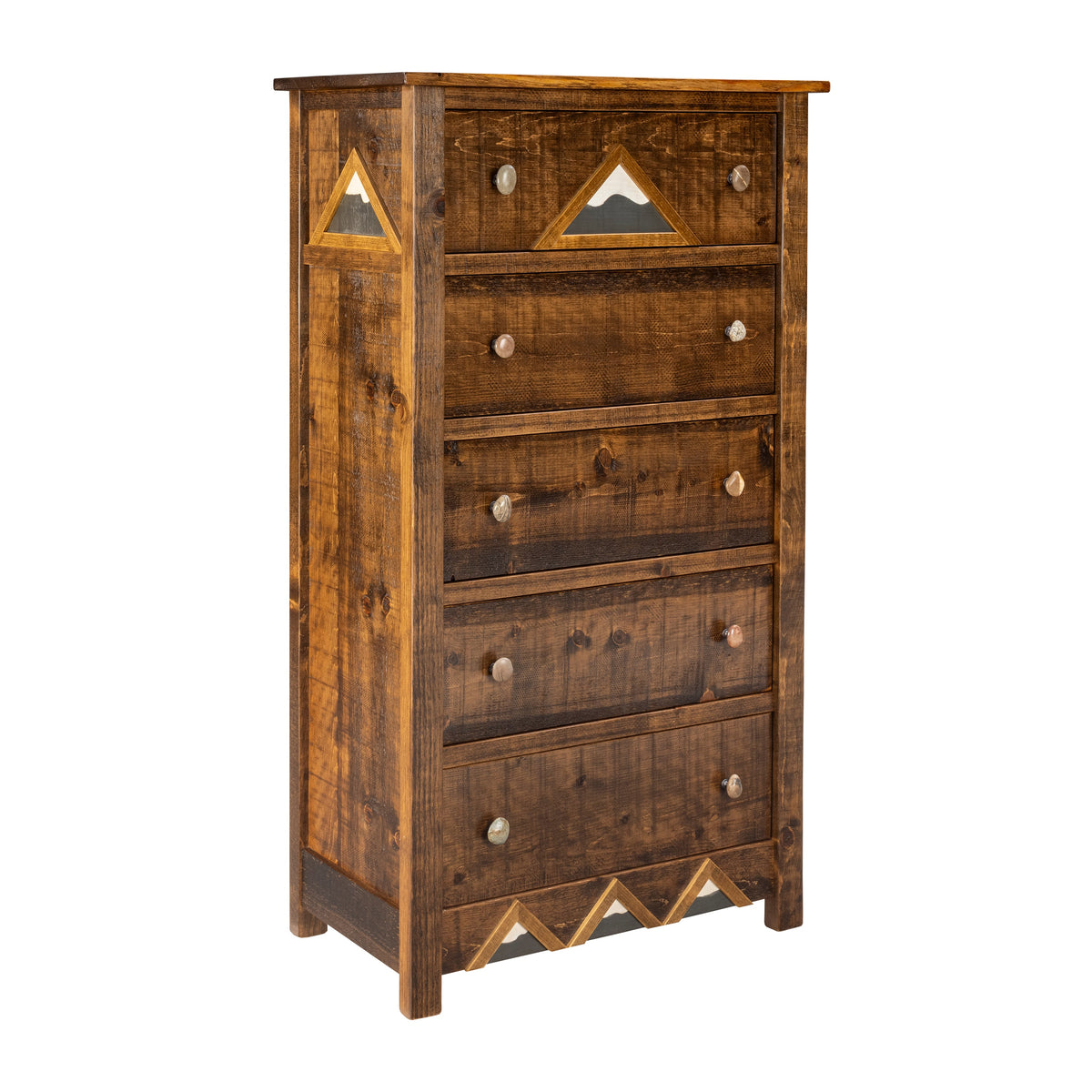 Rustic Line Chest Appalachian Roots 5 Drawer Chest – Real Rustic Furniture