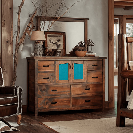 Western Frontier 8 Drawer Dresser