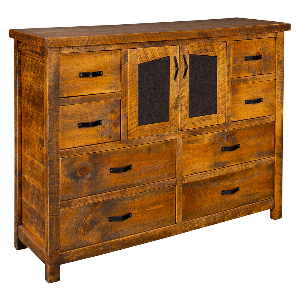 Rustic Ranchero 8 Drawer Dresser