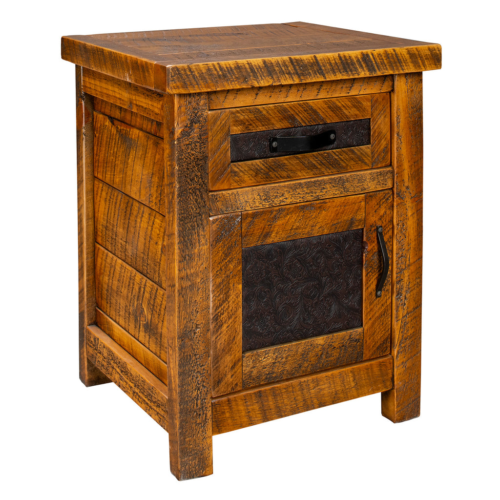 Rustic Ranchero 1 Door 1 Drawer Night Stand