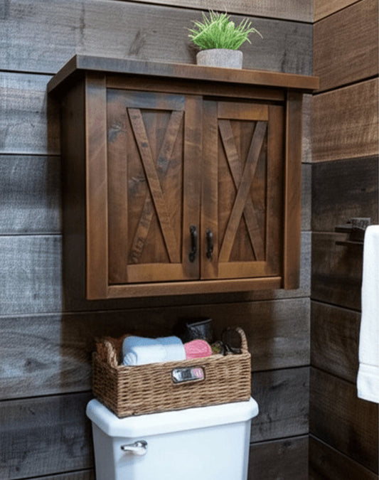 Millcraft Barn Door Double Door Toilet Topper