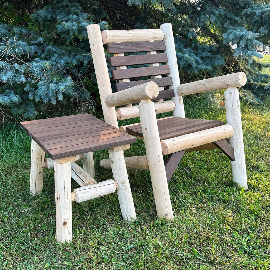 ThermaFusion Cedar Log End Table