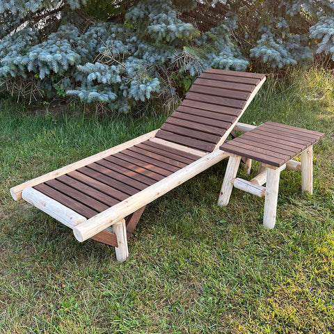 ThermaFusion Cedar Log End Table