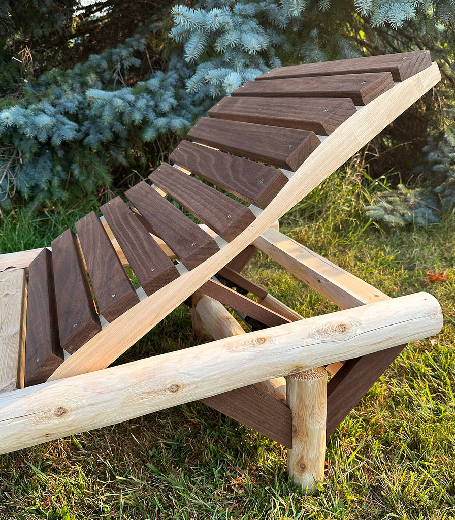 ThermaFusion Cedar Log Chaise Lounge