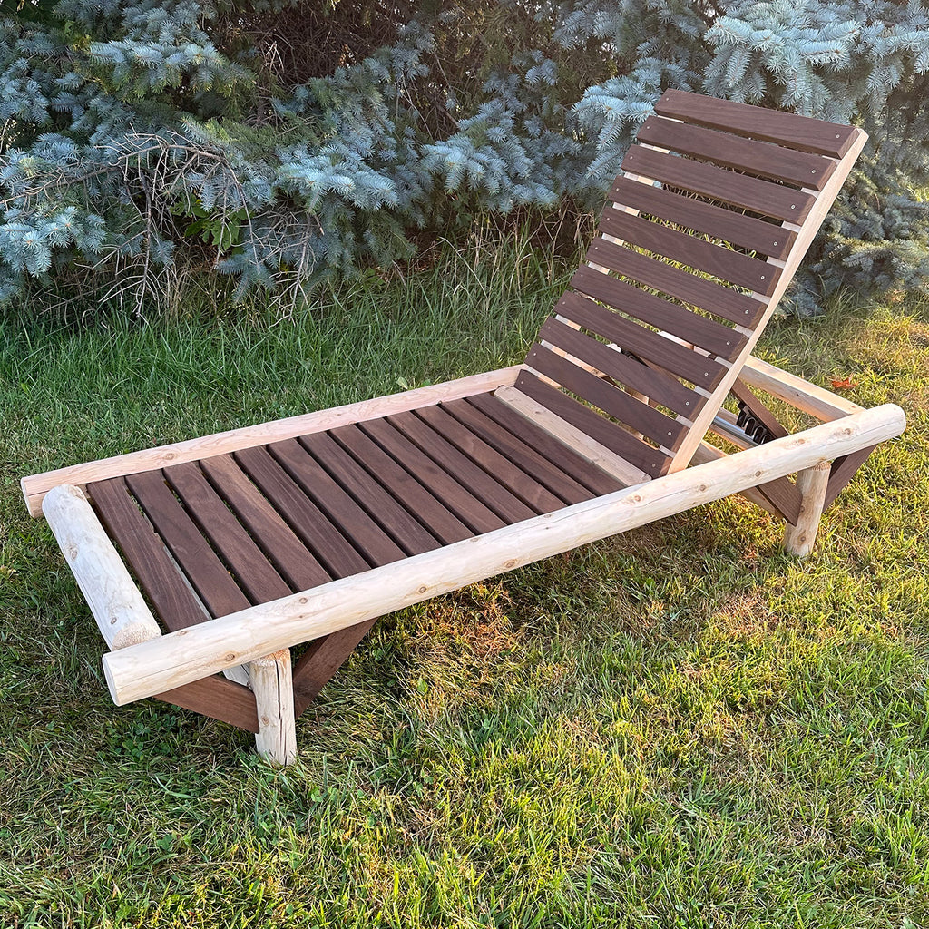 ThermaFusion Cedar Log Chaise Lounge