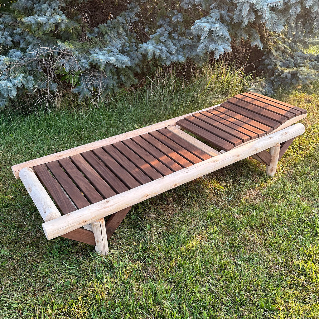 ThermaFusion Cedar Log Chaise Lounge