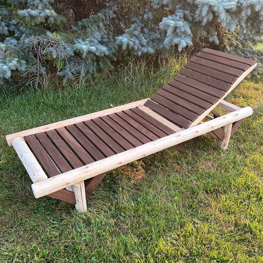 ThermaFusion Cedar Log Chaise Lounge