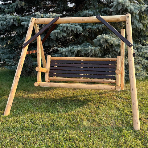 ThermaFusion Cedar Log 5 Foot Yard Swing