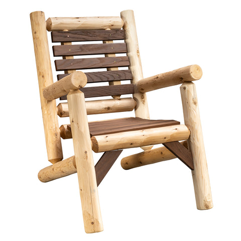 ThermaFusion Cedar Log Lounge Chair