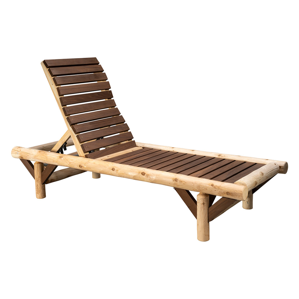 ThermaFusion Cedar Log Chaise Lounge