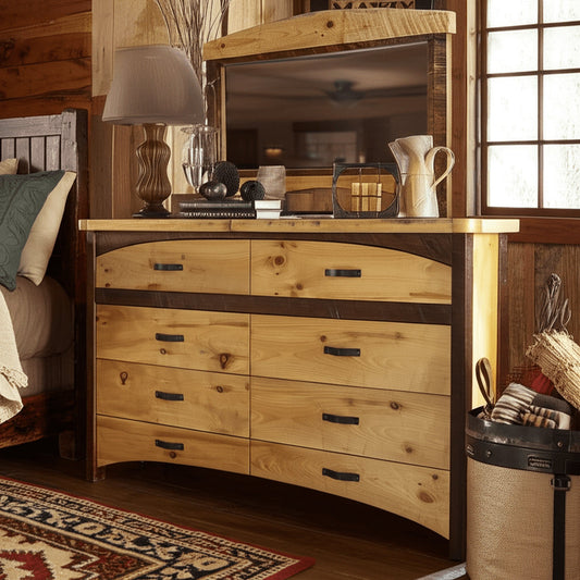 Trailbend Rough Sawn Slab Mirror