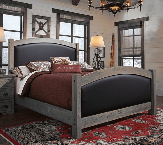 Trailbend Upholstered Rough Sawn Panel Bed