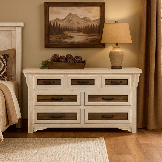 Settler's Cottage 7 Drawer Dresser