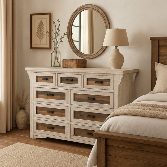 Settler's Cottage 9 Drawer Dresser