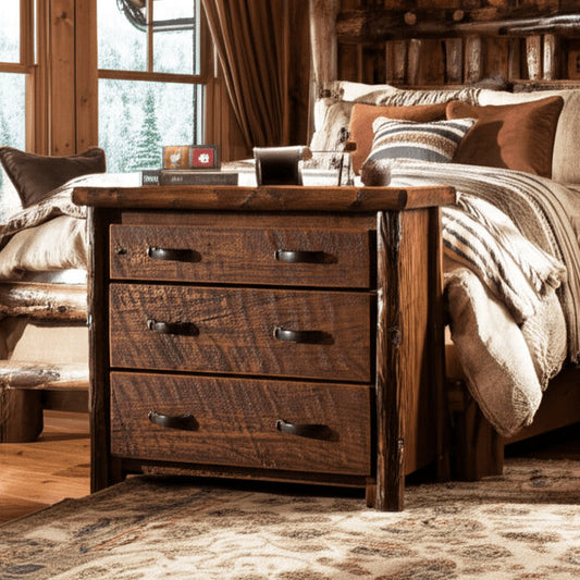 Heritage Hollow 3 Drawer Log Chest