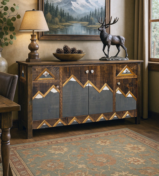 Appalachian Roots 2 Drawer 4 Door Sideboard