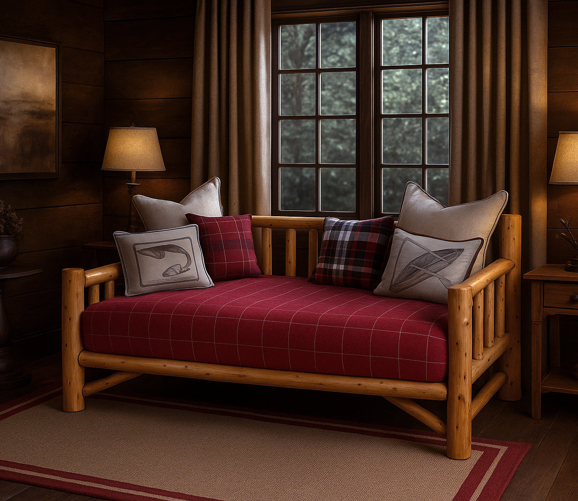 True North Timber Log Daybed – Real Rustic Furniture