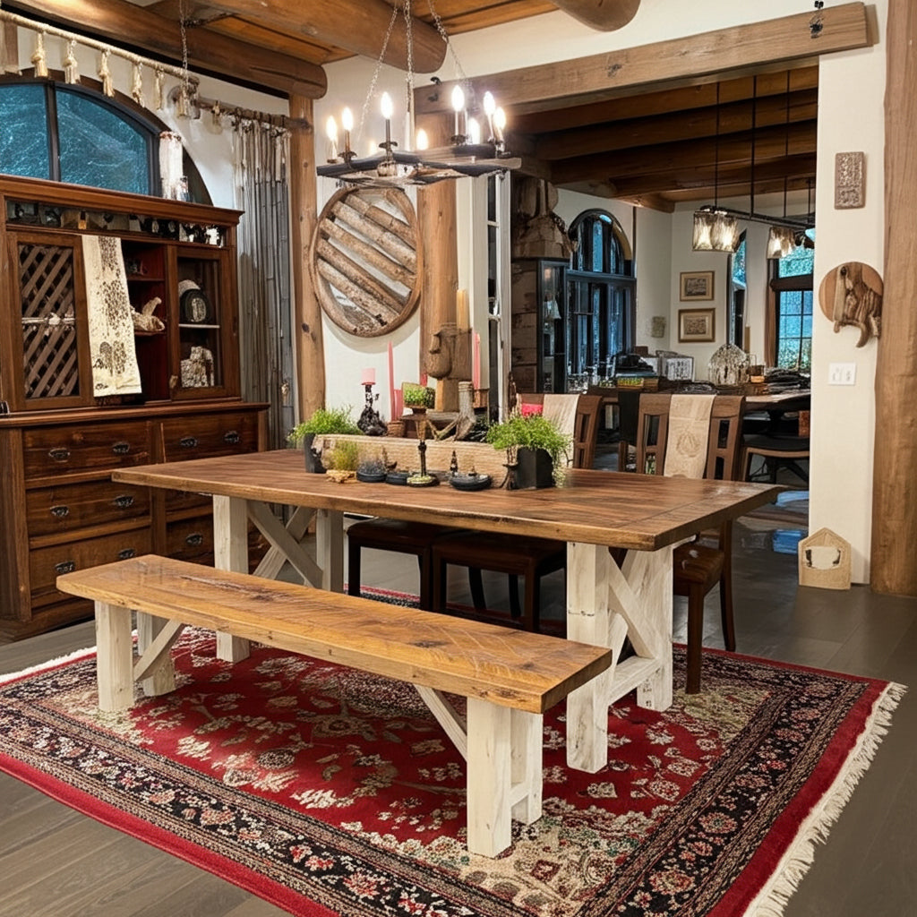 Rustic Dining Bench