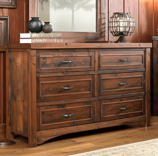 Timber Tradition Barnwood 6 Drawer Dresser