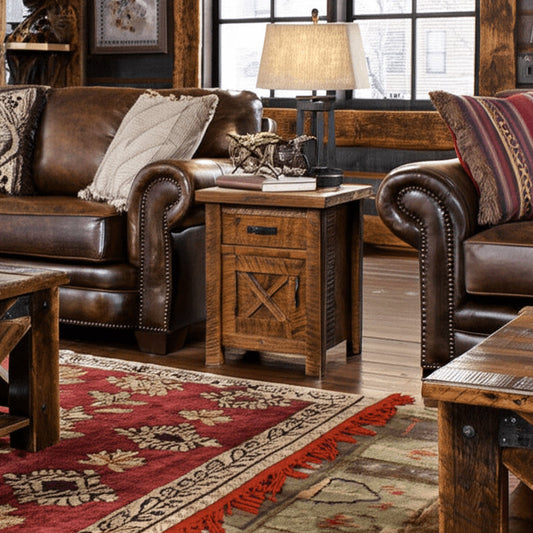 Head West Enclosed End Table