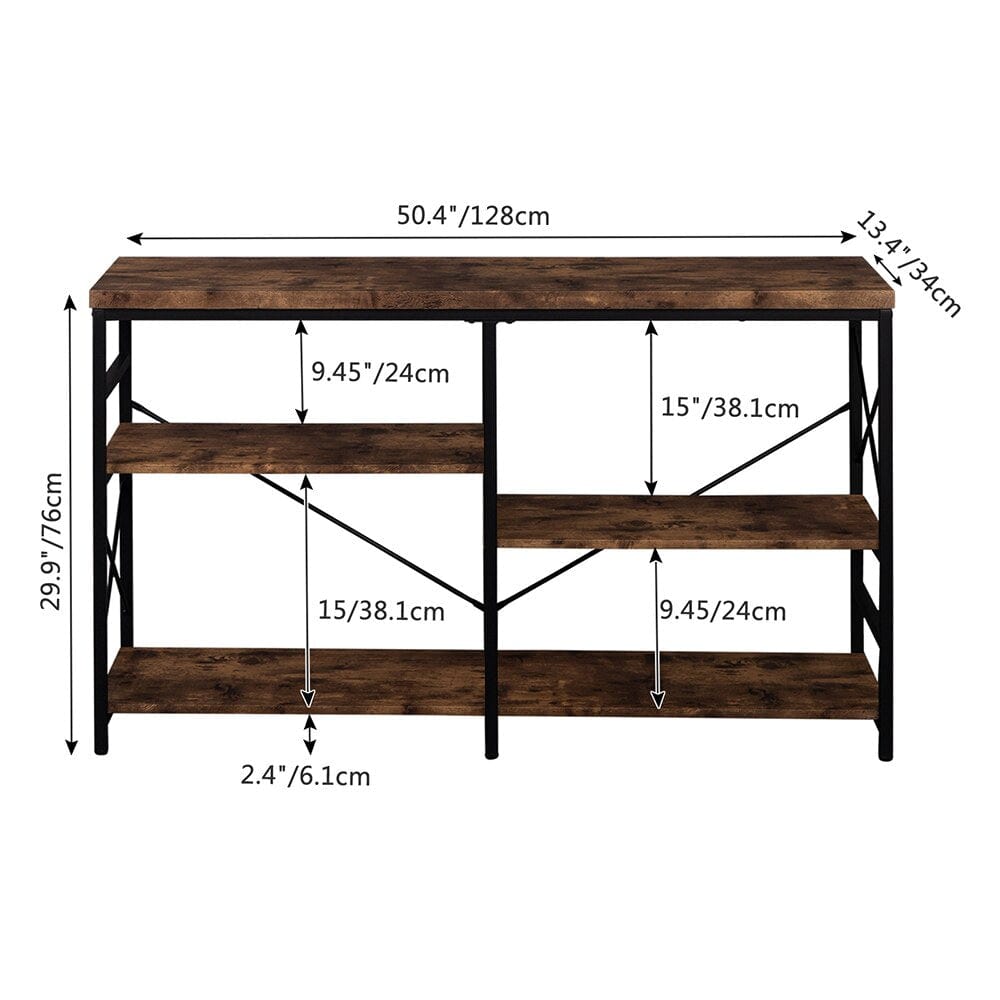 Rustic Hallway Table Easy Assembly - Real Rustic Furniture