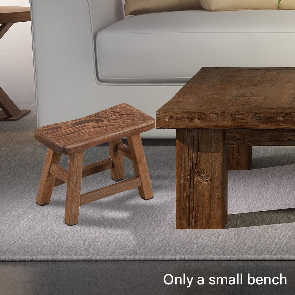 Portable Rustic Small Wooden Bench - Real Rustic Furniture