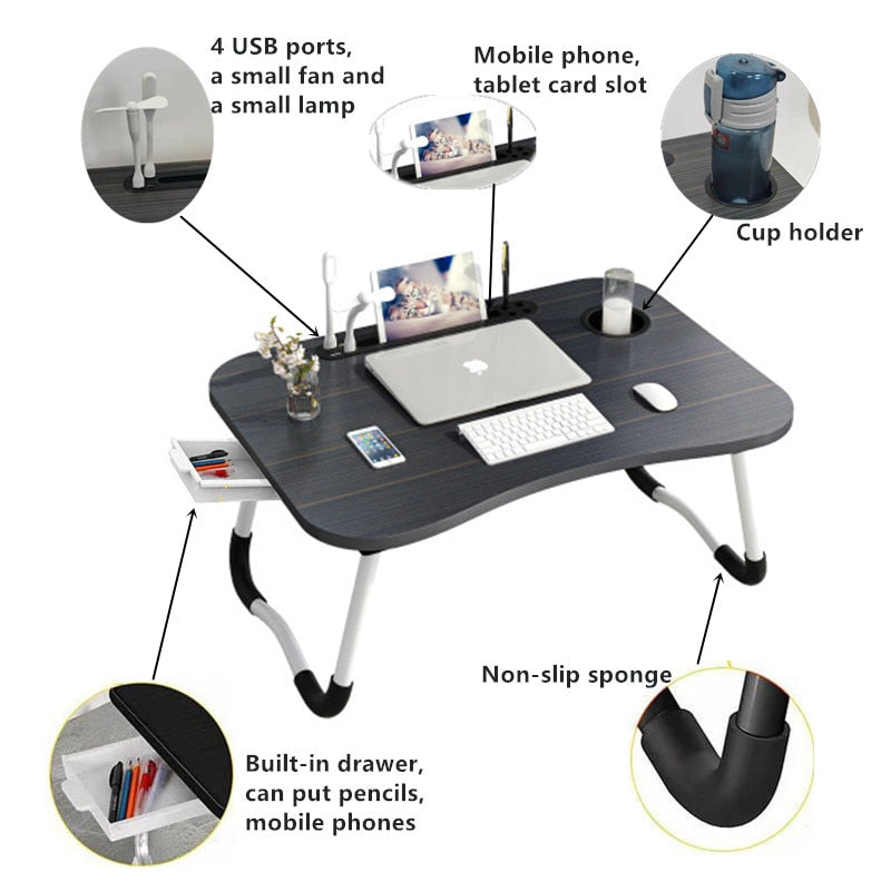 Home Folding Laptop Desk for Bed