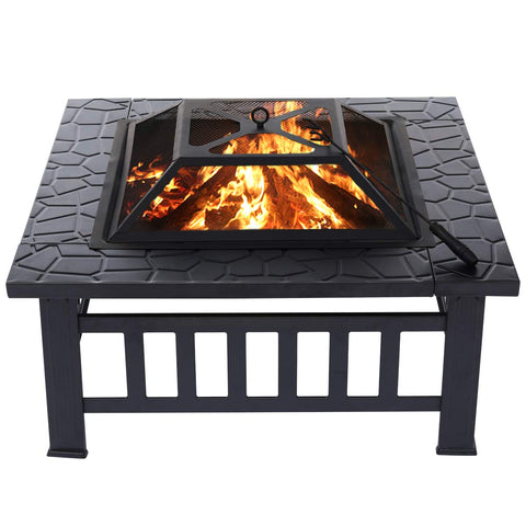 32Inch Large Iron Fire Pit - Real Rustic Furniture