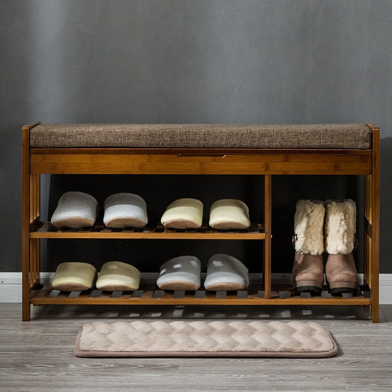 Bamboo Shoe Rack Storage