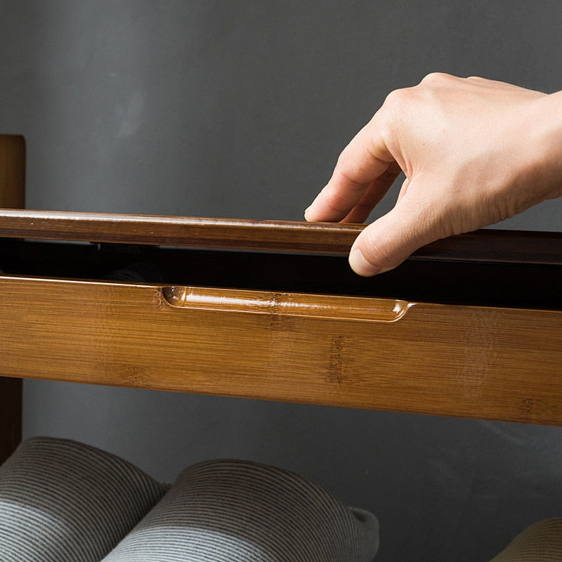 Bamboo Shoe Rack Storage